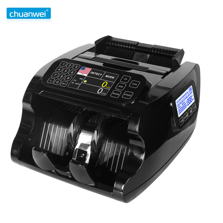 Portable Currency Counting Bill Counter Machines AL-7500 50mm With Denomination Euro