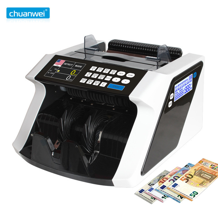 UV MG Cash TFT Automatic Money Counting Machine With Denomination SGD